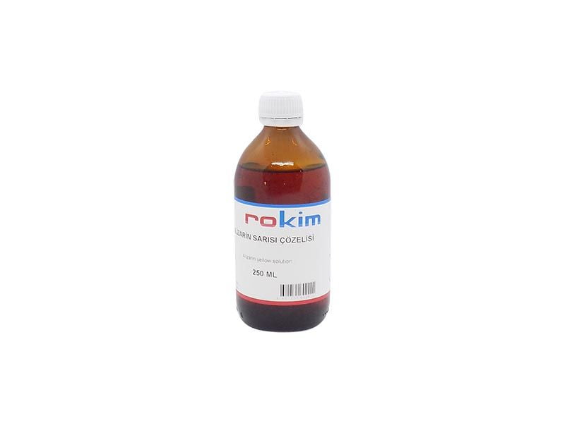 Alizarin Sarısı Çözeltisi 250 ml Alizarin Sarısı Çözeltisi %0,1 250 ml - Görsel 1