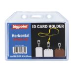 Bigpoint Kart Kabı Yatay Şeffaf 85x54mm