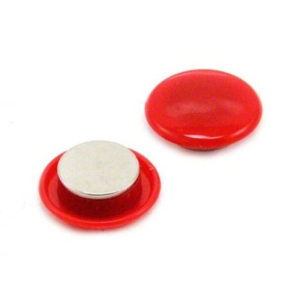 Magnet 30mm (Mıknatıs) Kırmızı 6'lı Blister - Görsel 2