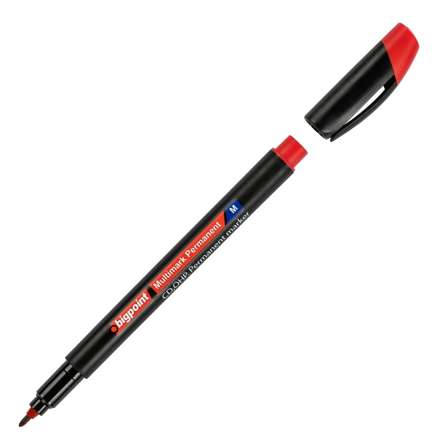 Bigpoint OHP Permanent (Asetat) Kalem M Kırmızı Bigpoint OHP Permanent (Asetat) Kalem M Kırmızı