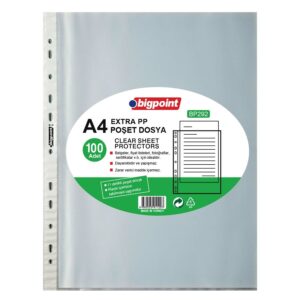 Bigpoint Poşet Dosya Extra 50 Mikron 100'lü Paket