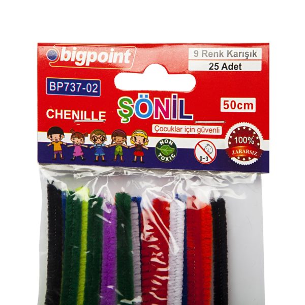 Şönil 50 cm 9 Renk / 25 li Poşet - Görsel 2
