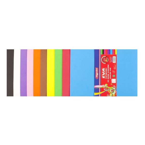 Yapışkanlı Eva 20x30 cm Karışık 10 Renk - Görsel 2