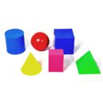 Geometrik Cisimler Takımı Renkli 6 Parça 10 cm