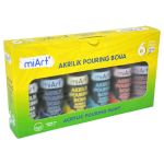 Akrilik Pouring Boya Seti 6 Renk 70 ml