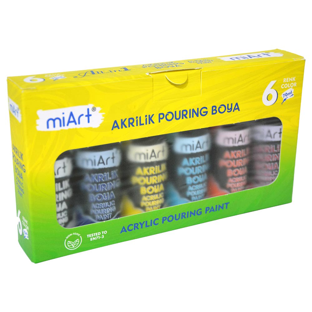 akrilik-pouring boya-seti-70ml-6li Akrilik Pouring Boya Seti 6 Renk 70 ml - Görsel 1
