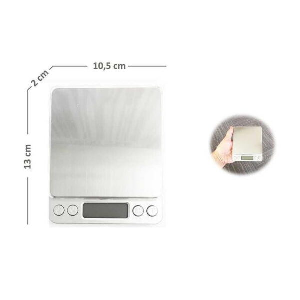 Dijital Hassas Terazi 2 kg Kapasite 0,1 gr Hassasiyet - Görsel 2