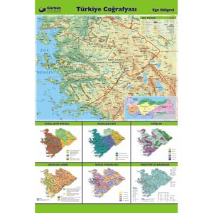 Türkiye Coğrafyası Haritaları Seti 15 Adet 70x100 cm - Görsel 7