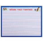 Çizgili Yazı Tahtası MDF Çerçeveli 60x80 cm
