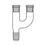 Adaptör Çoklu 2 Boyunlu Paralel Erkek 29/32-Dişi 29/32-29/32