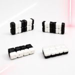 Sonsuzluk Küpü (Infinity Cube) Düz Siyah Beyaz Stres Oyuncağı