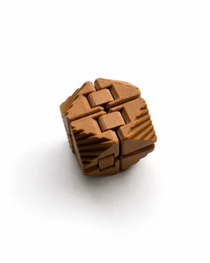 Sonsuzluk Küpü (Infinity Cube) Üçgen Kahverengi Stres Oyuncağı - Görsel 2