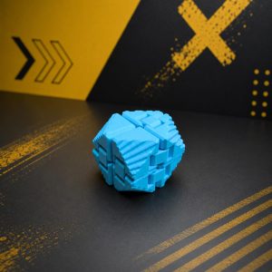 Sonsuzluk Küpü (Infinity Cube) Üçgen Açık Mavi Stres Oyuncağı - Görsel 4