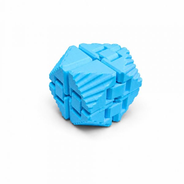 Sonsuzluk Küpü (Infinity Cube) Üçgen Açık Mavi Stres Oyuncağı - Görsel 2