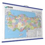 Kabartma Türkiye Siyasi Haritası 70x100 cm
