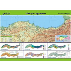 Türkiye Coğrafyası Haritaları Seti 15 Adet 70x100 cm - Görsel 10