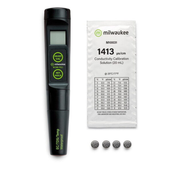 Milwaukee Kalem Tipi İletkenlik Ölçer EC+C+TDS Ölçümü 0-3999 µs/cm - Görsel 6