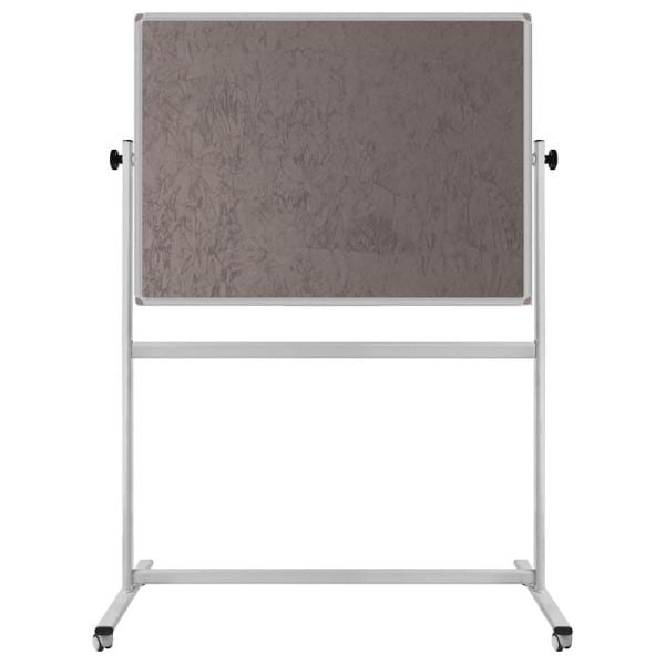 Tekerlek Ayaklı Mobil Çift Taraflı Kumaş Kaplı Pano 90x120 cm - Görsel 4