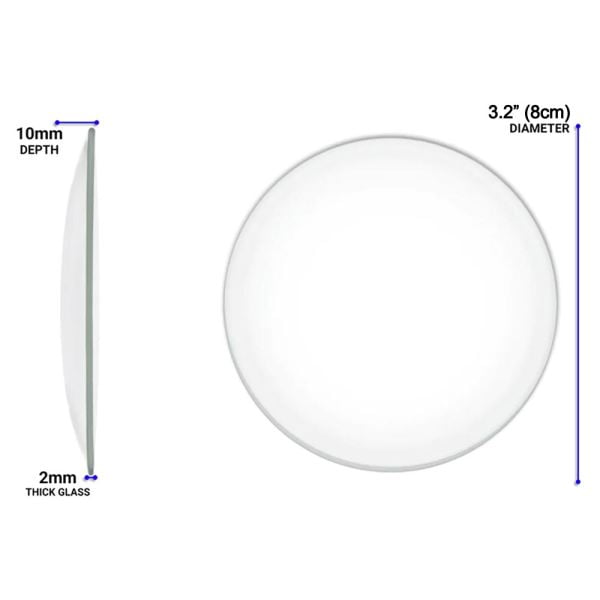Saat Camı 80 mm - Görsel 2