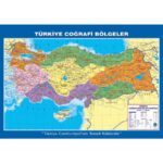 Türkiye Coğrafi Bölgeler Haritası 70x100 cm