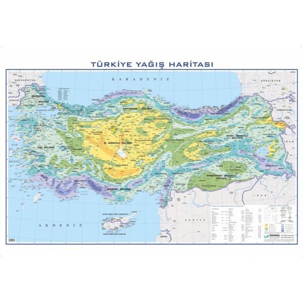 Türkiye Coğrafyası Haritaları Seti 15 Adet 70x100 cm - Görsel 11